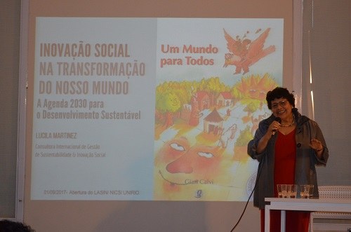 Lucila é consultora internacional em gestão de sustentabilidade e inovação social para a ONU/Unicef (Foto: Comso)