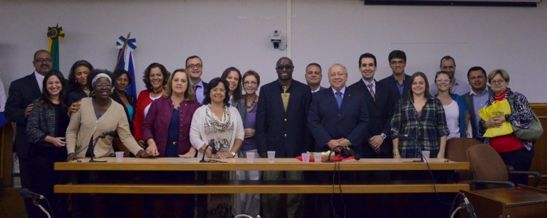 Reunião definiu o desenvolvimento de projetos pedagógicos que estabeleçam os termos de cooperação entre UNIRIO e UP (Foto: Comso)