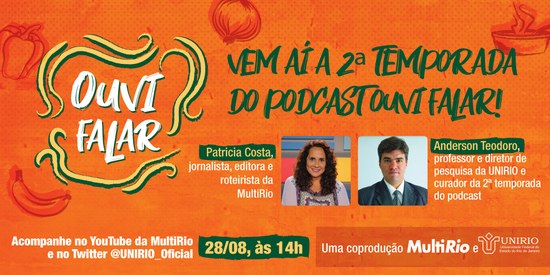 Live de estreia da segunda temporada do podcast Ouvi Falar