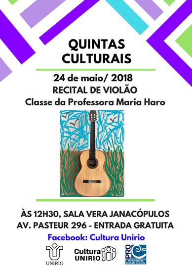 Cartaz Quintas Culturais Classe da professora Maria Haro