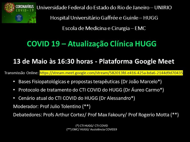 Atualização em Covid HUGG EMC