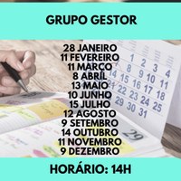 Calendário Grupo Gestor 2022