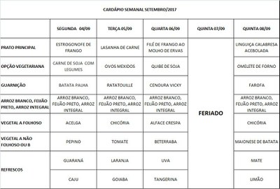 cardápio 04-09 a 08-09-17