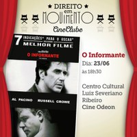 CineClube Direito em Movimento exibe o filme ‘O Informante’ 