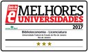 O curso de Licenciatura em Biblioteconomia recebeu o Selo de Qualidade com as Estrelas do Guia do Estudante O curso de Licenciatura em Biblioteconomia recebeu o Selo de Qualidade com as Estrelas do Guia do Estudante
