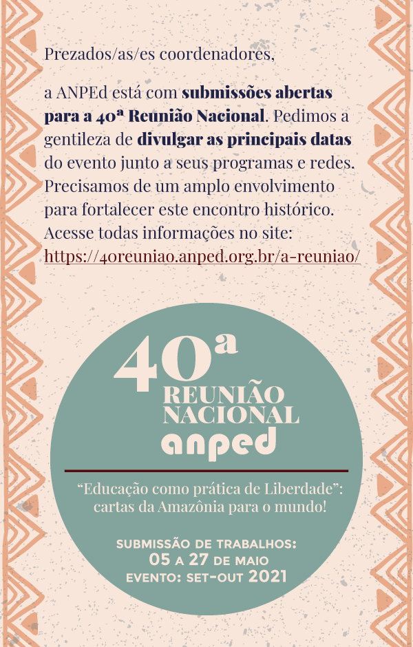 40ª Reunião Nacional da ANPEd