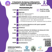 II Seminário de doença inflamatória intestinal e nutrição  220x220