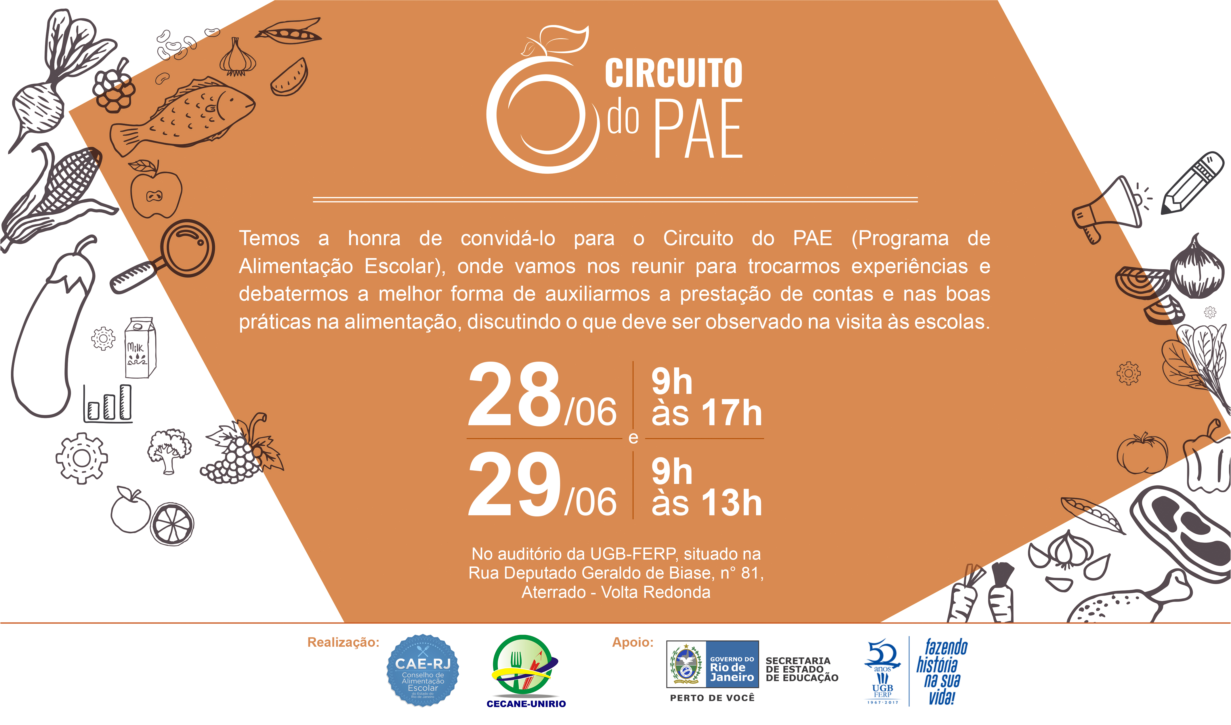 Convite Circuito PAE Volta Redonda