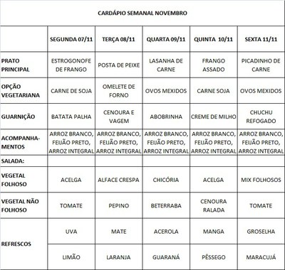 cardápio 7 a 11/11/16 RE