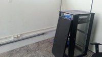 Concluída a instalação elétrica que permitirá a instalação de internet no Bloco B