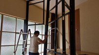 Iniciada a construção da copa e camarim do Anfiteatro Geral (sala A-209)