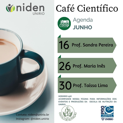 Café Científico - Agenda de Junho/2020 