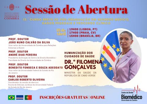 Sessão abertura pós Coimbra