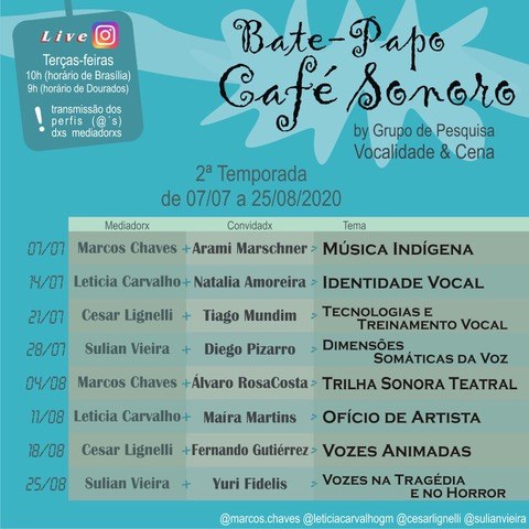 Programação Café Sonoro
