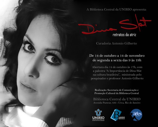 Cartaz exposição Dina Sfat