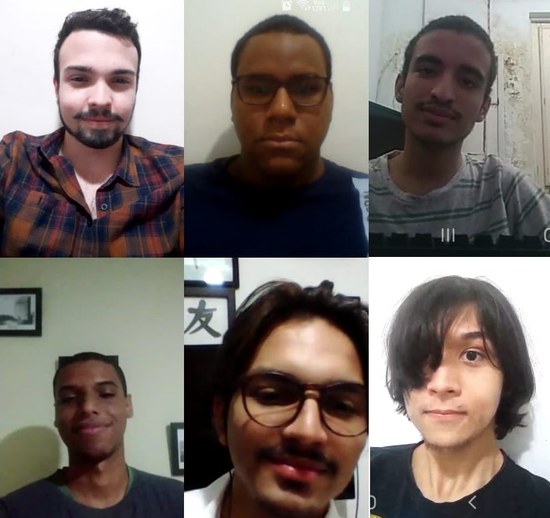 Equipe do projeto "Radar do Preconceito", idealizado por Nathan Neves (embaixo, à esquerda) 