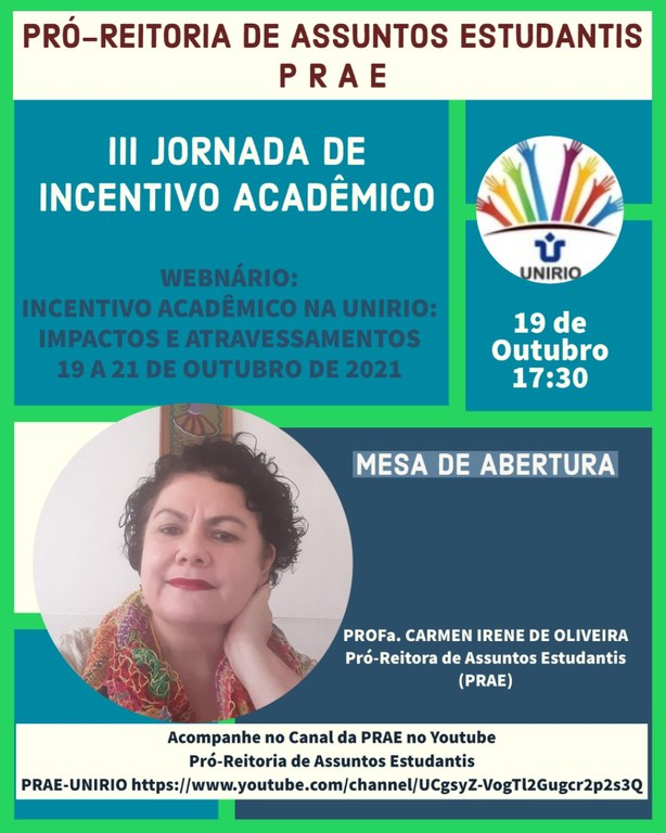 Cartaz mesa de abertura JIA 2021