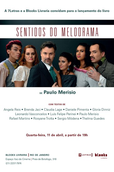 Folder de lançamento do livro Sentidos do Melodrama