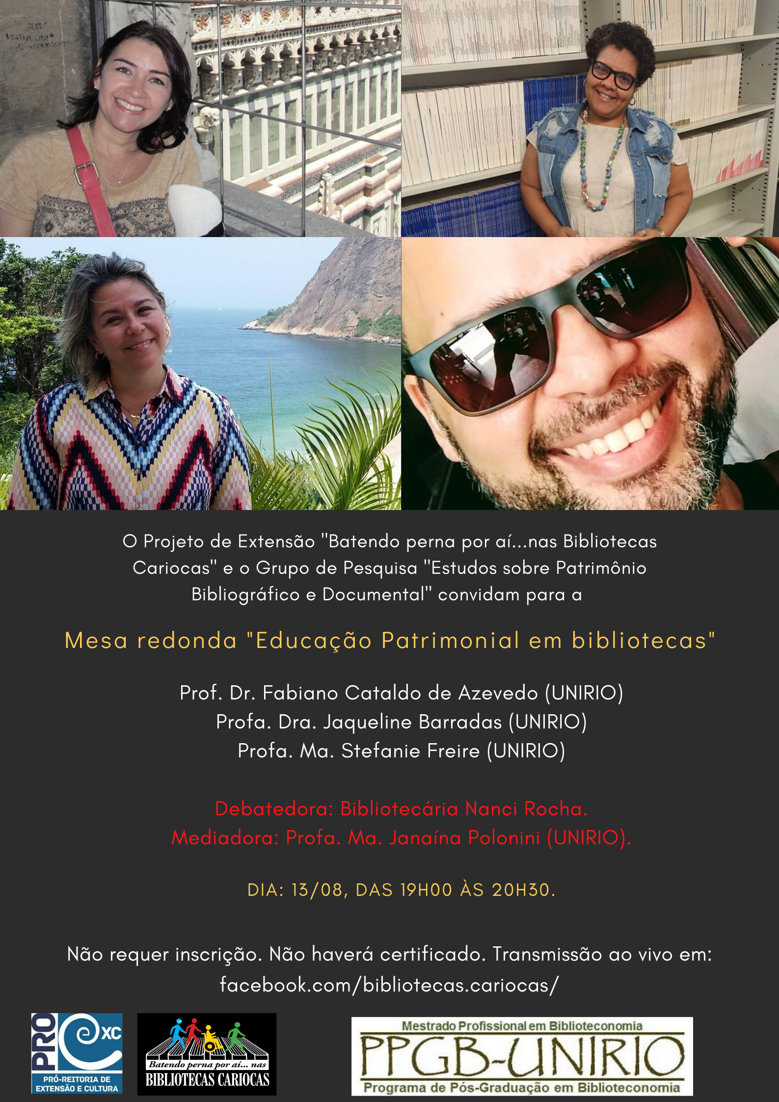 Mesa Educação patrimonial nas bibliotecas cariocas