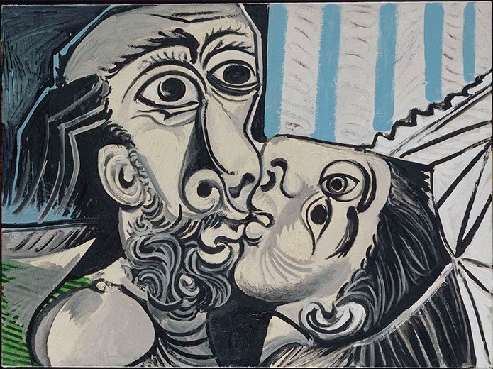 Obra 'O Beijo', de Pablo Picasso, 1969 (Imagem: Divulgação)