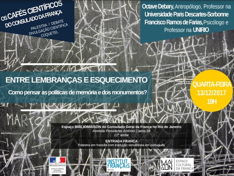 Octave Debary ficará na UNIRIO até abril de 2019, onde desenvolverá atividades do projeto 'As políticas da memória: usos do tempo. Museus, artes e espaços urbanos' (Imagem: Divulgação)