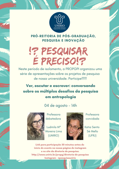 Pesquisar é preciso 4 de agosto