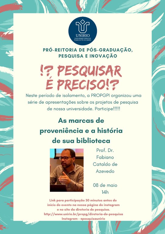 Pesquisar é preciso 8 de maio