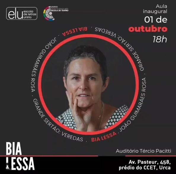 Cartaz evento Bia Lessa