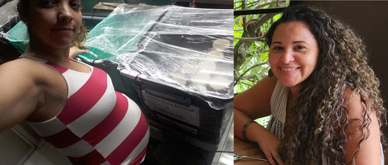 Pesquisadoras Tatiana Maria e Gabriela Scramingnon