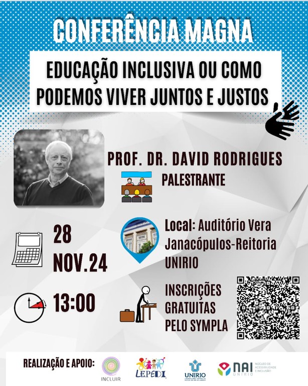 Cartaz conferência Educação Inclusiva