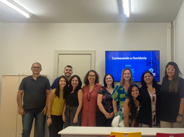 Servidores reunidos durante o encontro Conhecendo a Ouvidoria