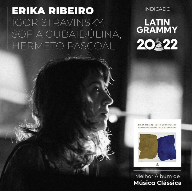 Erika Ribeiro indicada ao Grammy Latino