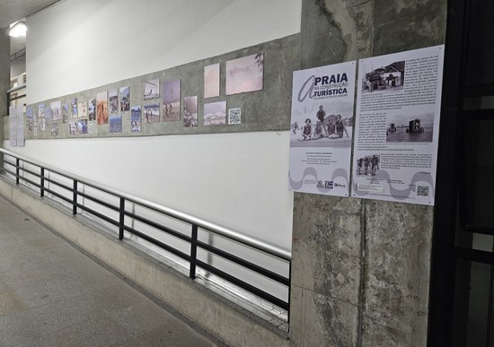 Rampa CHH com exposição sobre a praia na construção turística do Rio de Janeiro