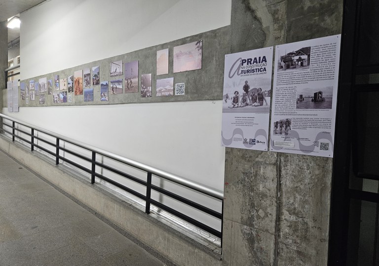 Rampa CHH com exposição sobre a praia na construção turística do Rio de Janeiro