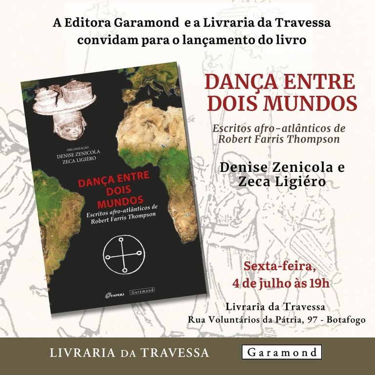 Convite lançamento livro Dança entre dois mundos