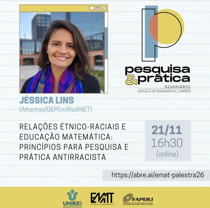 Cartaz seminário Pesquisa e Prática 21 nov