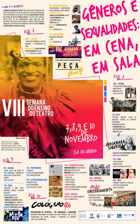 flyer divulgação semana teatro