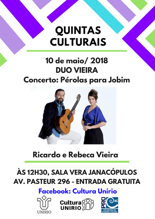 Cartaz Quintas Culturais Duo Vieira