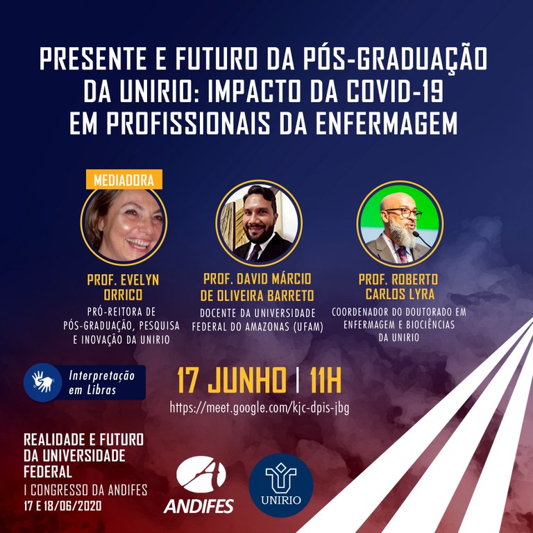 Presente e futuro da pós-graduação da UNIRIO: impacto da Covid-19 em profissionais da enfermagem