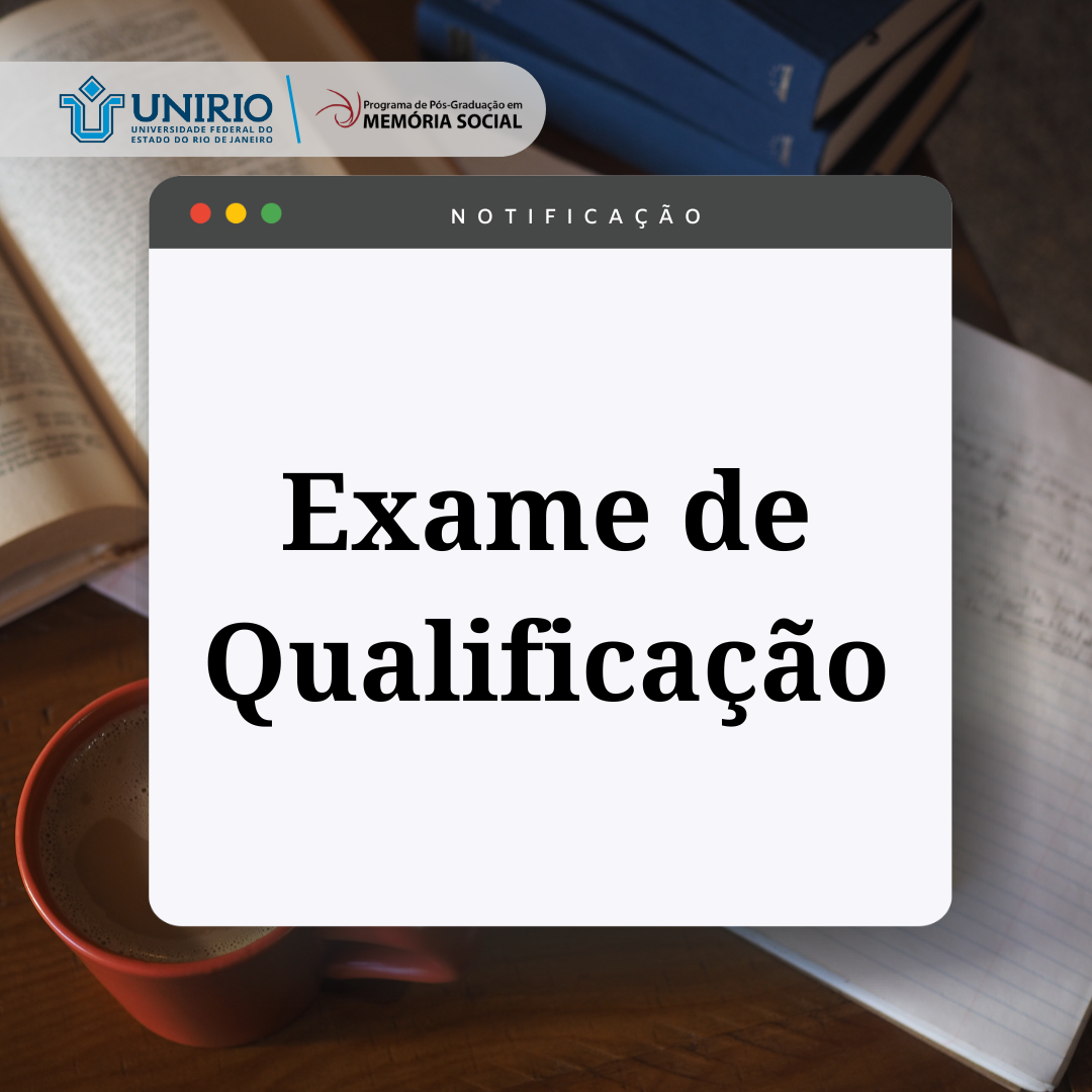 Exame de Qualificação de Mestrado - Antônio Carlos Firmino (14/05/2025 - 09h - Presencial)