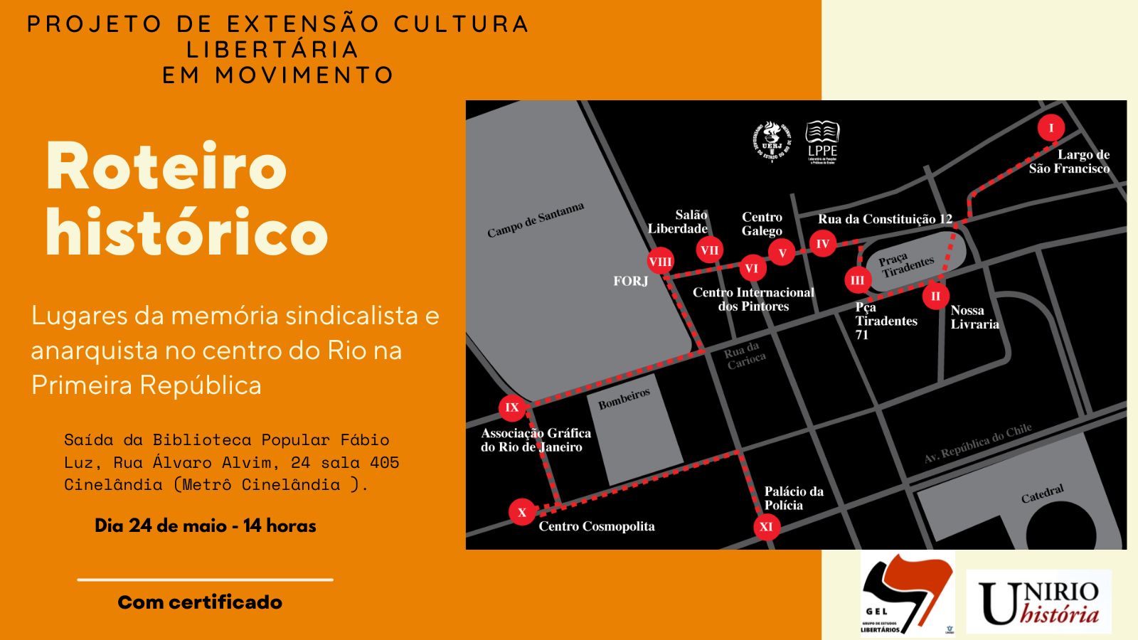 Roteiro histórico: Lugares da memória do sindicalismo carioca