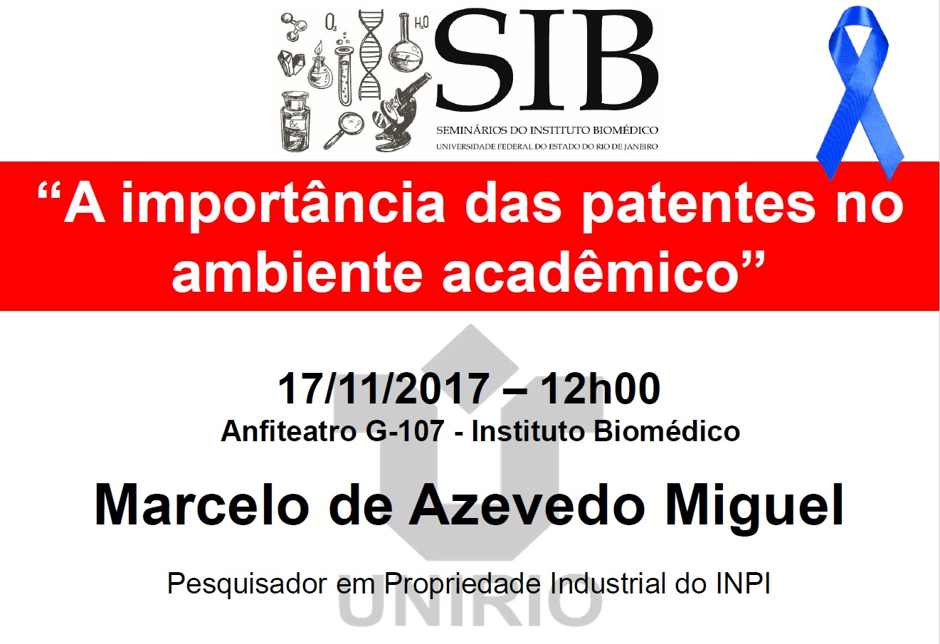 Pesquisador do INPI falará sobre patentes no meio acadêmico (Imagem: Divulgação)