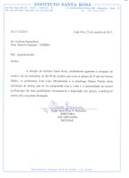 Direção do IB recebe elogio de Estabelecimento de Ensino