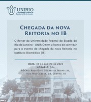 Reitoria da UNIRIO fará visita ao IB no próximo dia 30