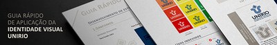 Banner Guia Rápido de aplicação Identidade Visual UNIRIO