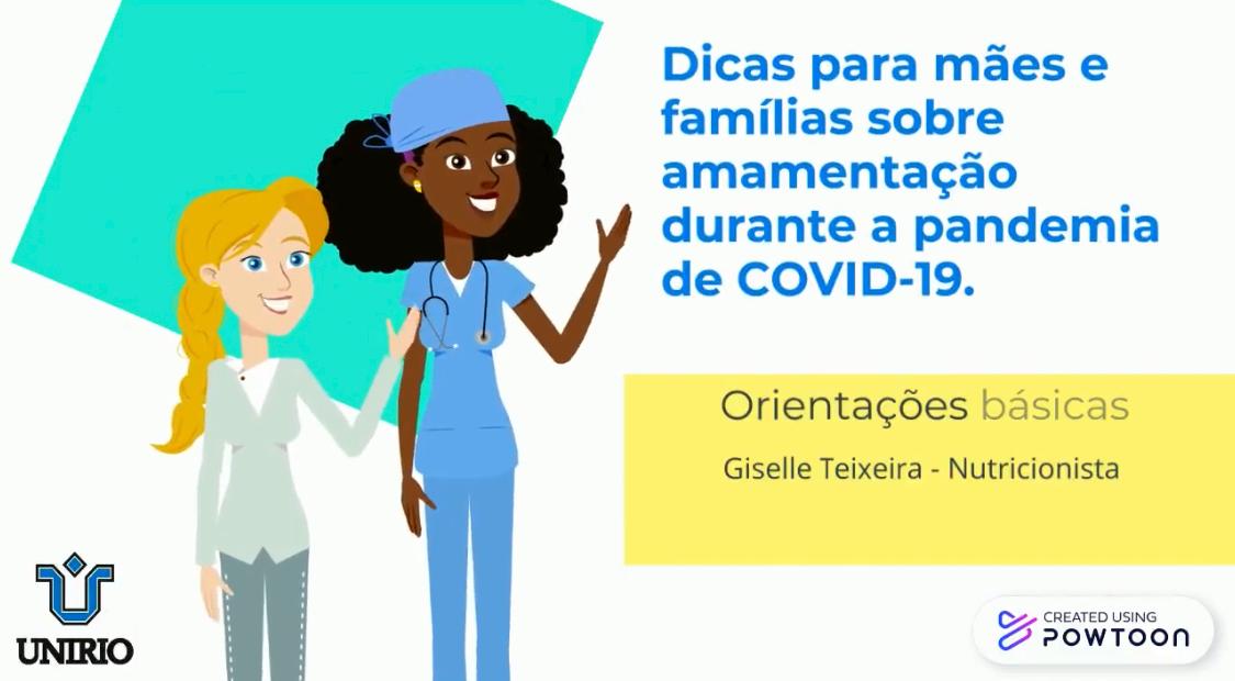 Dicas para mães e famílias sobre amamentação durante a pandemia de COVID-19