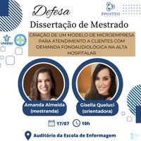 Defesa de produto da mestranda Amanda Silva Guimarães Almeida