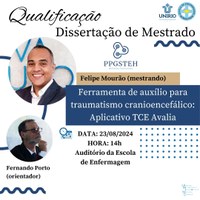 Exame de qualificação do mestrando Felipe Areias Mourão