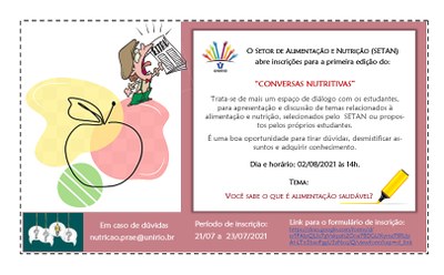 Cartaz Conversas Nutritivas_ed. 1 Cartaz Conversas Nutritivas_ed. 1