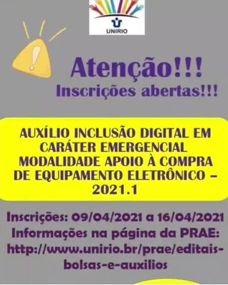 Auxílio Inclusão Digital 2021 Auxílio Inclusão Digital 2021